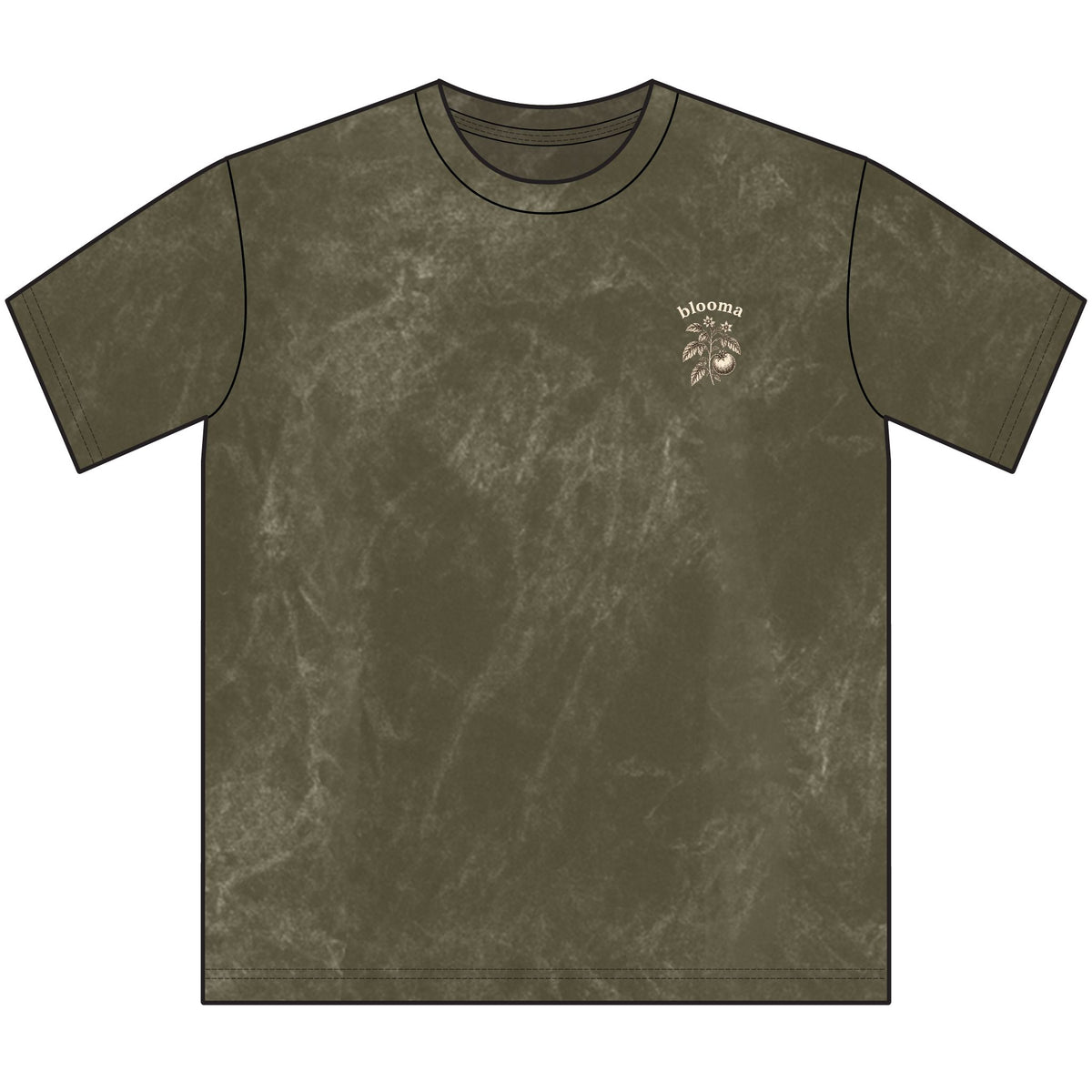 Blooma Garden Club Vintage Crewneck Tee — Floral Vegetable Garden Club Shirt