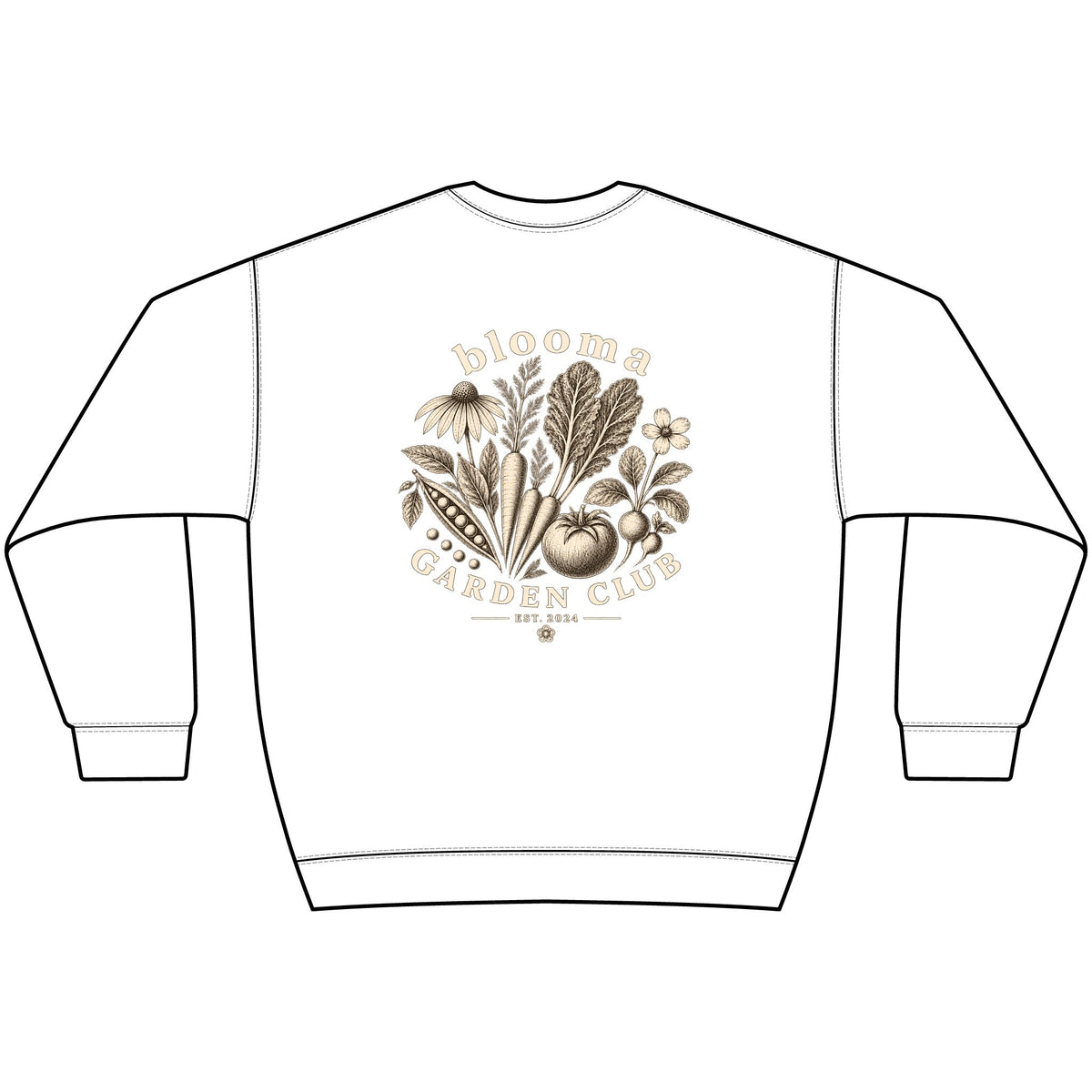 Garden Club Crewneck Sweatshirt — Bloom & Grow Floral Vintage Graphic