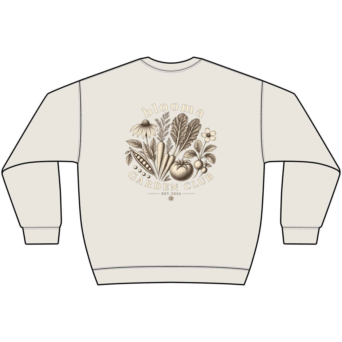 Garden Club Crewneck Sweatshirt — Bloom & Grow Floral Vintage Graphic