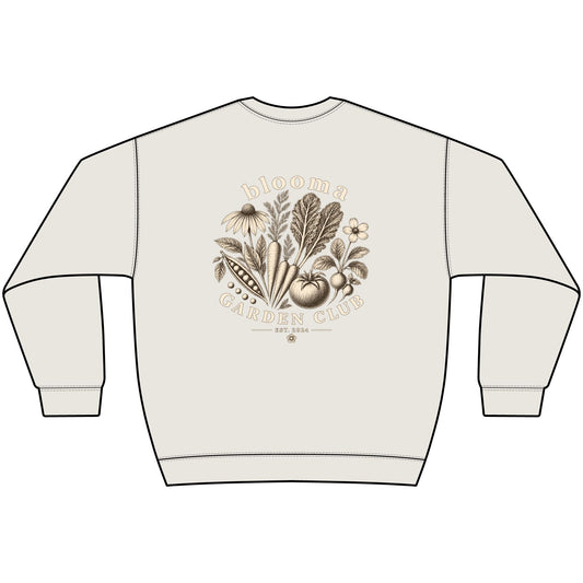 Garden Club Crewneck Sweatshirt — Bloom & Grow Floral Vintage Graphic