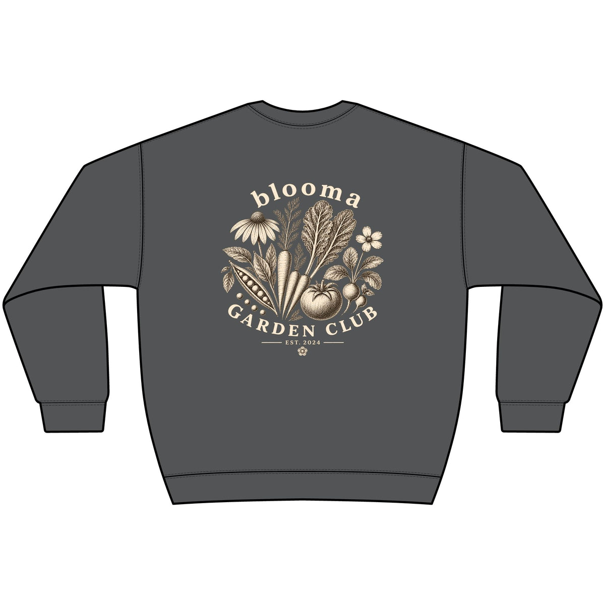 Garden Club Crewneck Sweatshirt — Bloom & Grow Floral Vintage Graphic