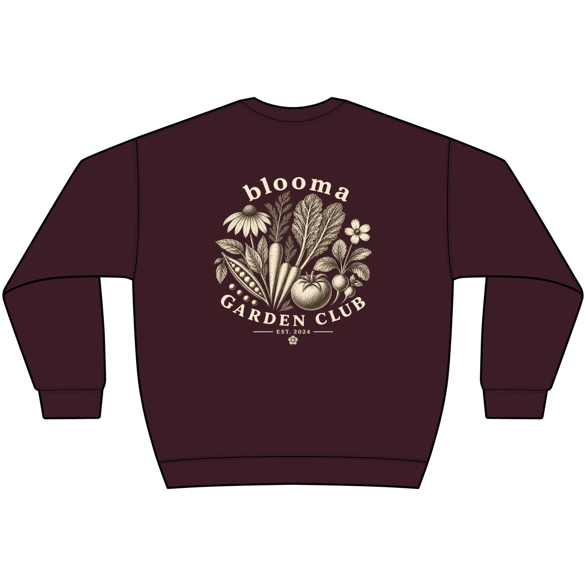 Garden Club Crewneck Sweatshirt — Bloom & Grow Floral Vintage Graphic
