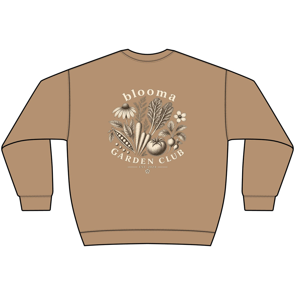 Garden Club Crewneck Sweatshirt — Bloom & Grow Floral Vintage Graphic