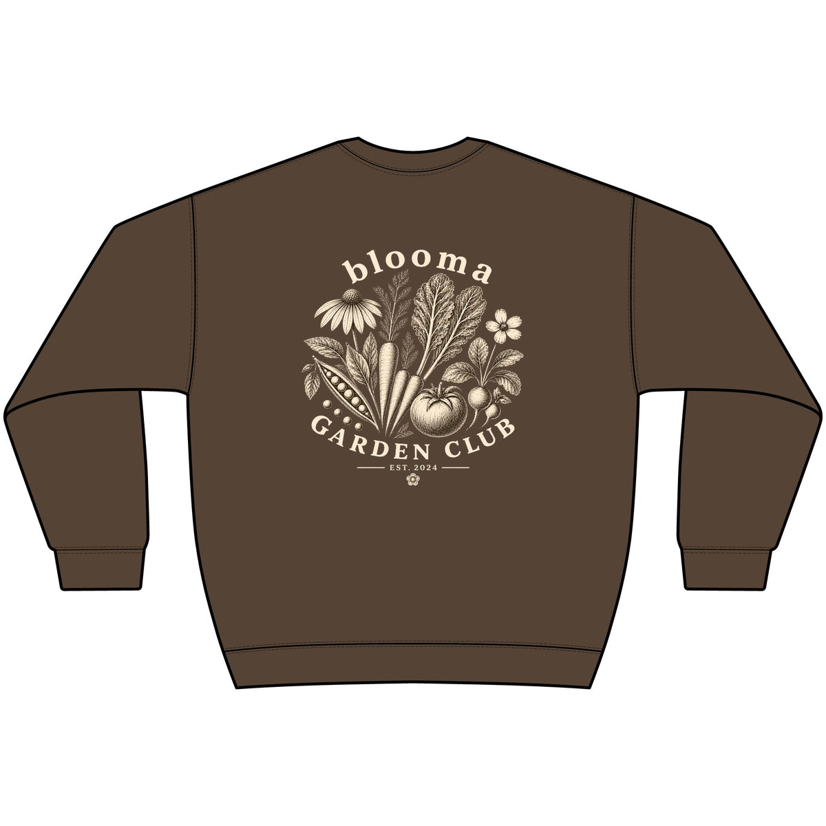 Garden Club Crewneck Sweatshirt — Bloom & Grow Floral Vintage Graphic