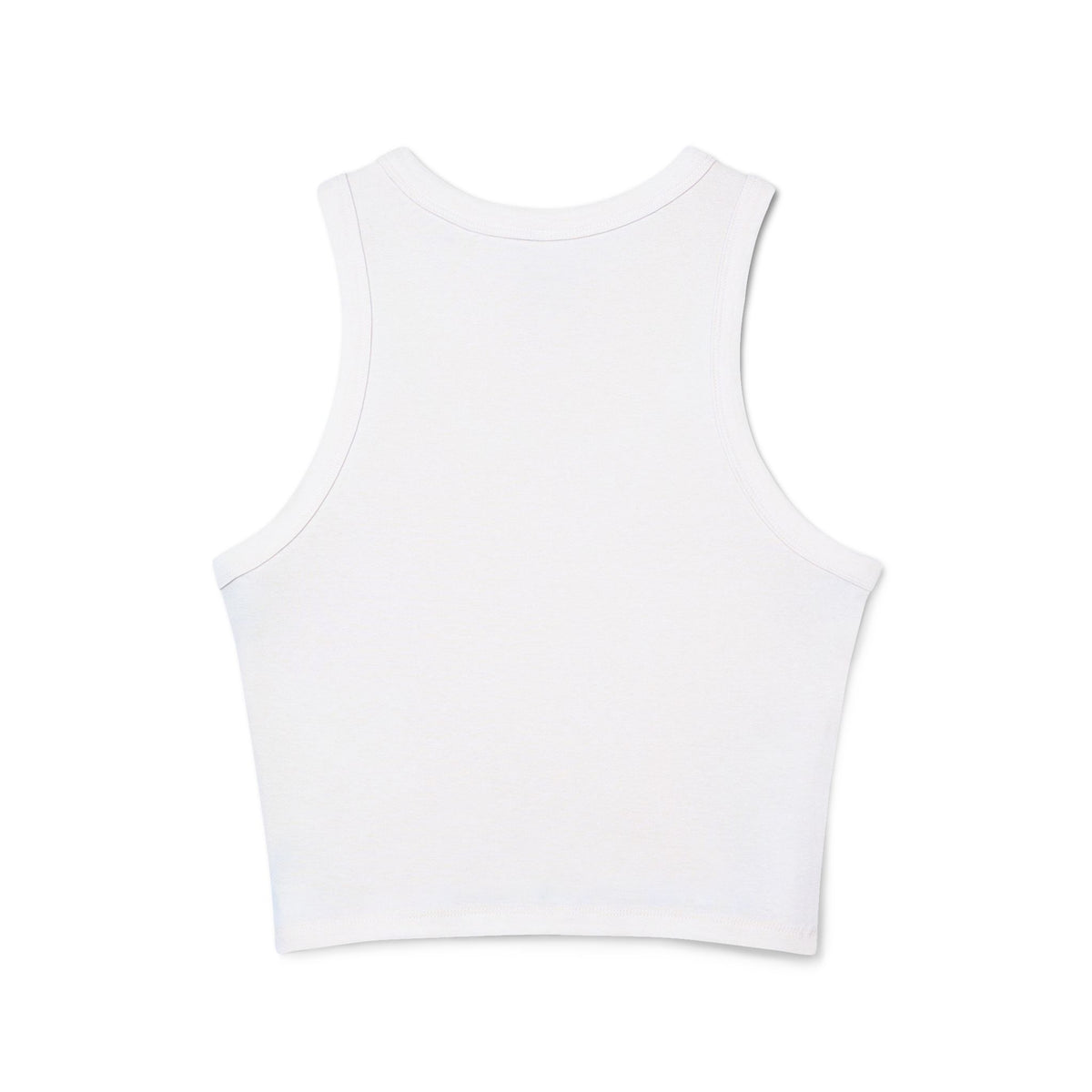 Green Thumb Racer Tank Top — Women's Crop Ribbed Garden Tee